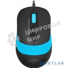 Комплект клавиатура + мышь A4Tech Fstyler F1010 клав:черный/синий мышь:черный/синий USB Multimedia
