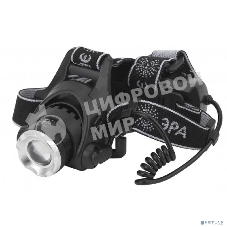Налобный фонарь ЭРА GA-805 аккумуляторный, рег фокус, [5 Вт CREE, алюминий, литий 2,5Ач, USB