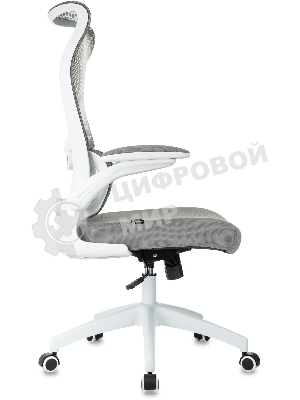 Кресло Бюрократ Sigma WH 1 серый, сетка