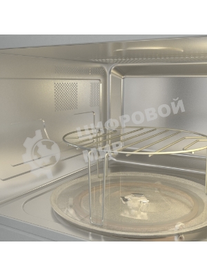 Встраиваемая микроволновая печь Gorenje BM201SG3BG, 20 л, 5 уровней мощности, 8 автопрограмм, сенсорное управление, дисплей, гриль, поворотный стол, AquaClean, автоменю черный