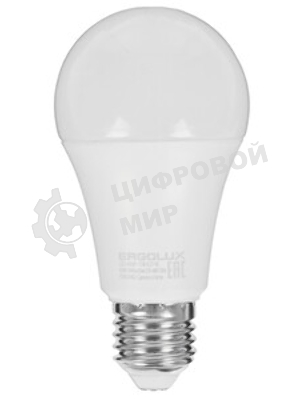 Лампа светодиодная ERGOLUX (14763) LED-A60P-15W-E27-4K PRO