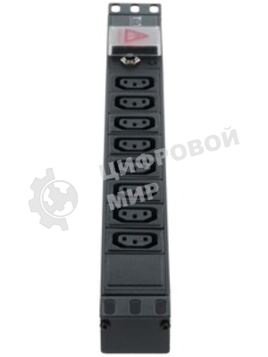 Блок распределения питания Lanmaster TWT-PDU19-10A8C3 гор.размещ. 8xC13 базовые 10A C14