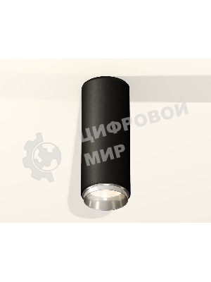 Светильник Ambrella Light XS6343003 SBK/PSL черный песок/серебро полированное MR16 GU5.3 (C6343, N6122)