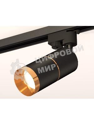 Светильник Ambrella light XT6302021 SBK/PYG черный песок/золото желтое полированное MR16 GU5.3