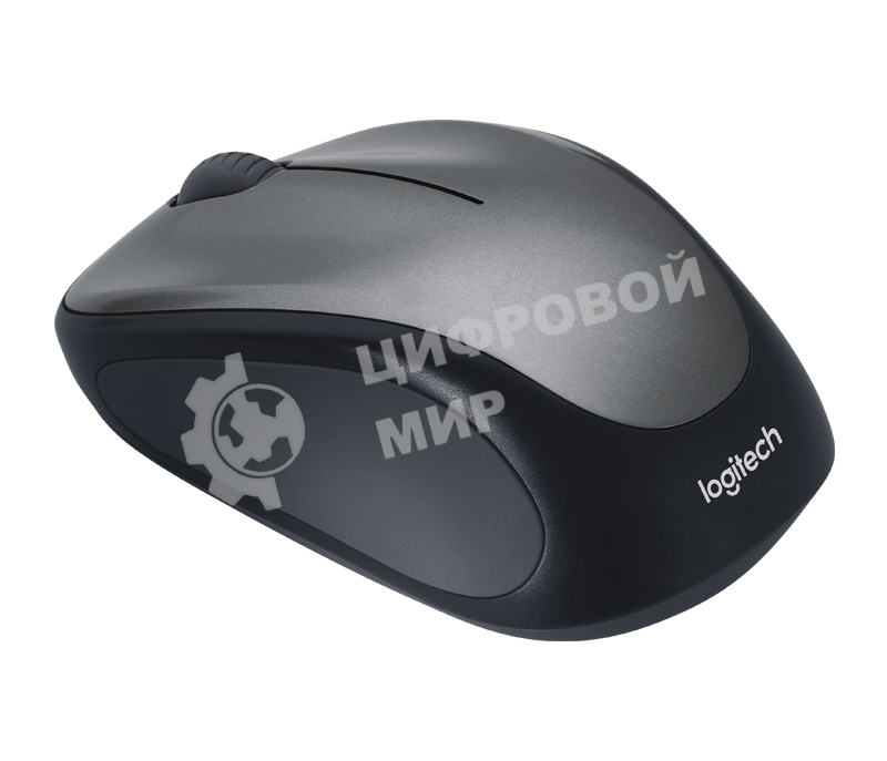 Мышь беспроводная Logitech M235 серый/черный, 1000 dpi, радиоканал, USB, кнопки - 3