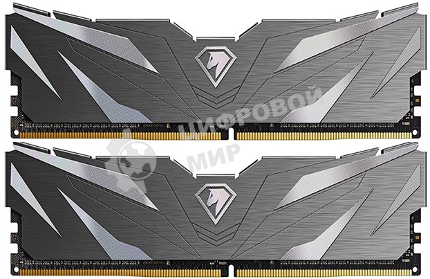 Оперативная память NETAC, DDR4, 32GB (2x16GB), 3200MHz, CL16, DIMM, с радиаторами, черный