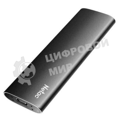 Внешний SSD Netac Z SLIM, 2TB, USB 3.2 Gen 2 Type-C, R/W 550/480, черный