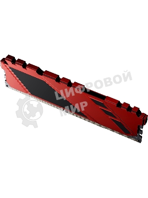 Оперативная память NETAC Shadow, DDR4, 8GB (1x8GB), 3200MHz, CL16, DIMM, с радиаторами, красный