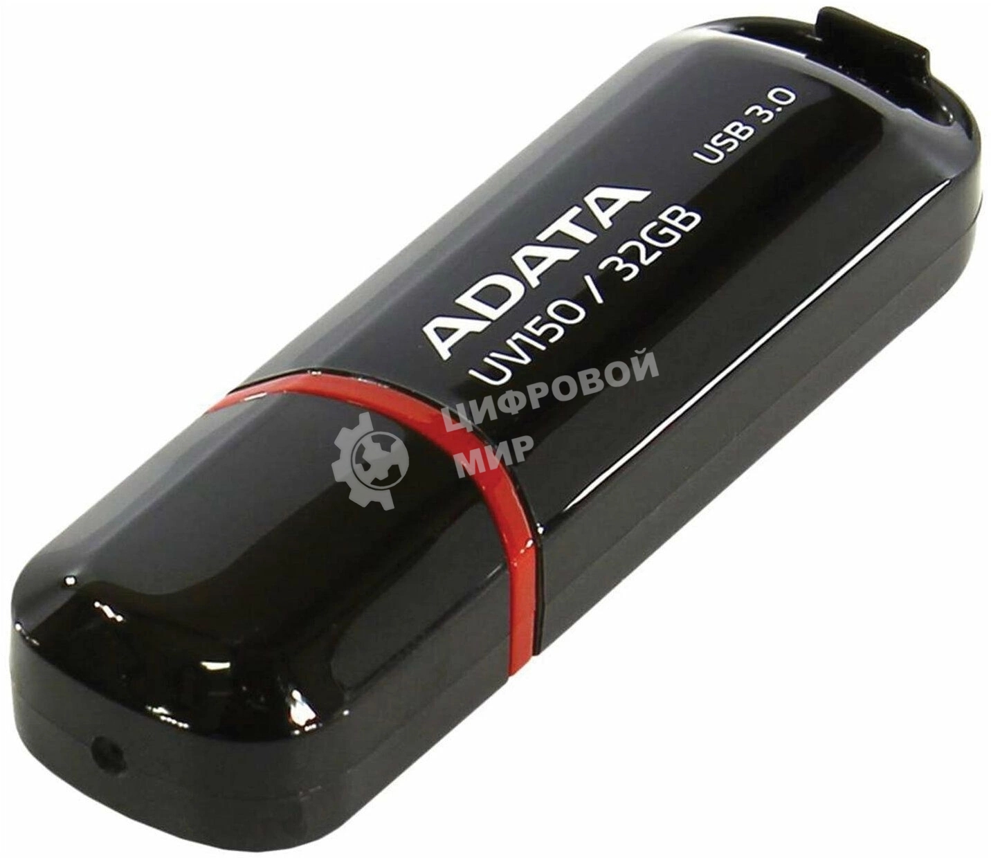 Флешка USB ADATA UV150 (AUV150-32G-RBK), 32Gb, USB 3.0, R/W 100/30, черный