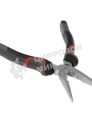 Плоскогубцы удлиненные Deli DL0104 200 мм, Cr-V, эксцентриковый шарнир, антикоррозийное покрытие, трехкомпонентная прорезиненная рукоять