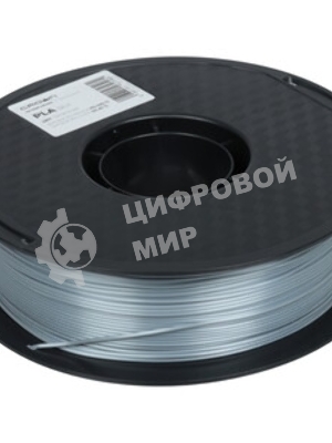 Филамент Crown Micro CM-FILPLAS005S PLA Silk 1.75 1кг серебряный