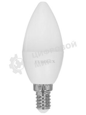 Лампа светодиодная EUROLUX LL-E-C37-6W-230-2