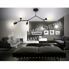 Светильник Ambrella light TR8036/6 BK черный E27*6 max 40W D670*590