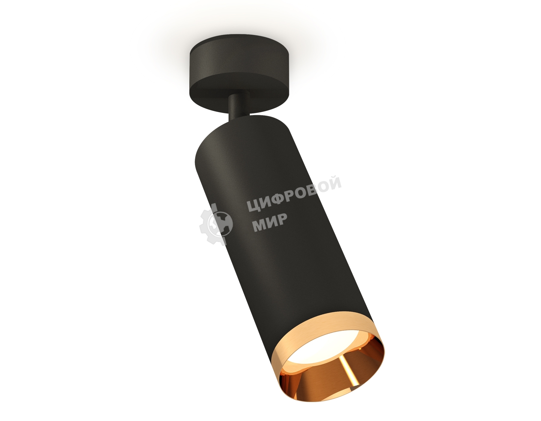 Светильник Ambrella Light XM6343005 SBK/PYG черный песок/золото желтое полированное MR16 GU5.3 (A2210, C6343, N6134)