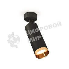 Светильник Ambrella Light XM6343005 SBK/PYG черный песок/золото желтое полированное MR16 GU5.3 (A2210, C6343, N6134)