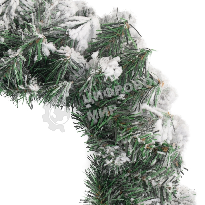 Заснеженный еловый венок Neon-night Ø 45 см, ПВХ