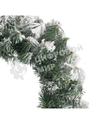 Заснеженный еловый венок Neon-night Ø 45 см, ПВХ