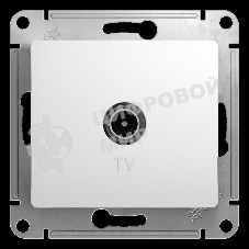 Механизм розетки TV 1-м СП Glossa 1DB белый SchE GSL000191