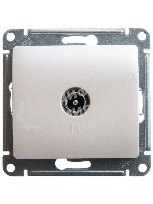Механизм розетки TV 1-м Glossa 1DB перламутр SchE GSL000691