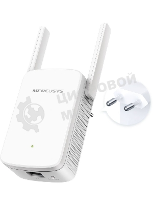 Усилитель сигнала Mercusys ME30 AC1200 Wi-Fi Range Extender, 300 Mbps at 2.4 GHz + 867 Mbps at 5 GHz, 1 x 10/100 LAN, 2× Fixed External Antennas, Wall Plugged, WPS/Reset Button, Signal Indicator, Range Extender/Access Point mode, Adaptive Path Selection