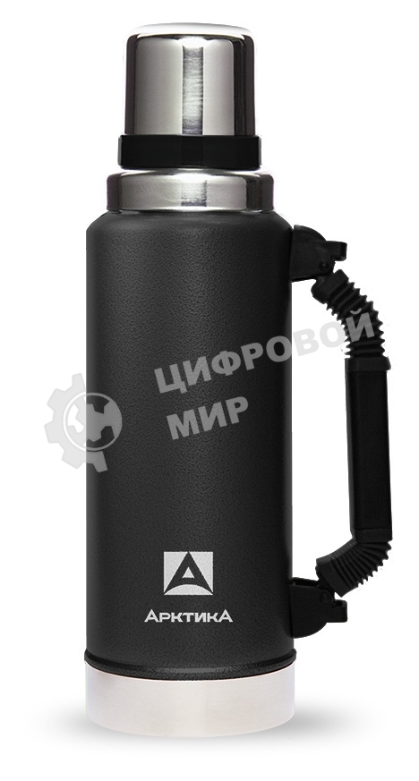 Термос для напитков Арктика 106-1250Р 1.25 л. черный, картонная коробка (106-1250Р/BLA)