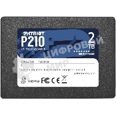 Накопитель SSD Patriot P210, 2Tb, SATA III, 2.5