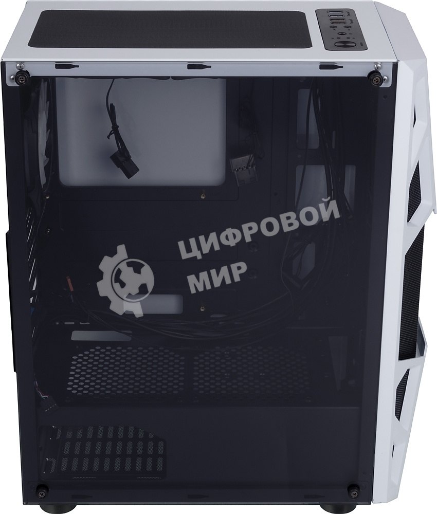 Компьютерный корпус AeroCool/Formula CL-3303W RGb белый без БП ATX 6x120мм 2xUSB 2.0 1xUSB 3.0 audio bott PSU