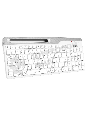 Клавиатура беспроводная A4Tech Fstyler FBK25, USB, Bluetooth/Радиоканал, белый/серый