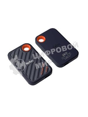 Внешний SSD Netac ZX20, 512 Gb, USB 3.2 Gen 2x2 Type-C, R/W 2000/1800, черный