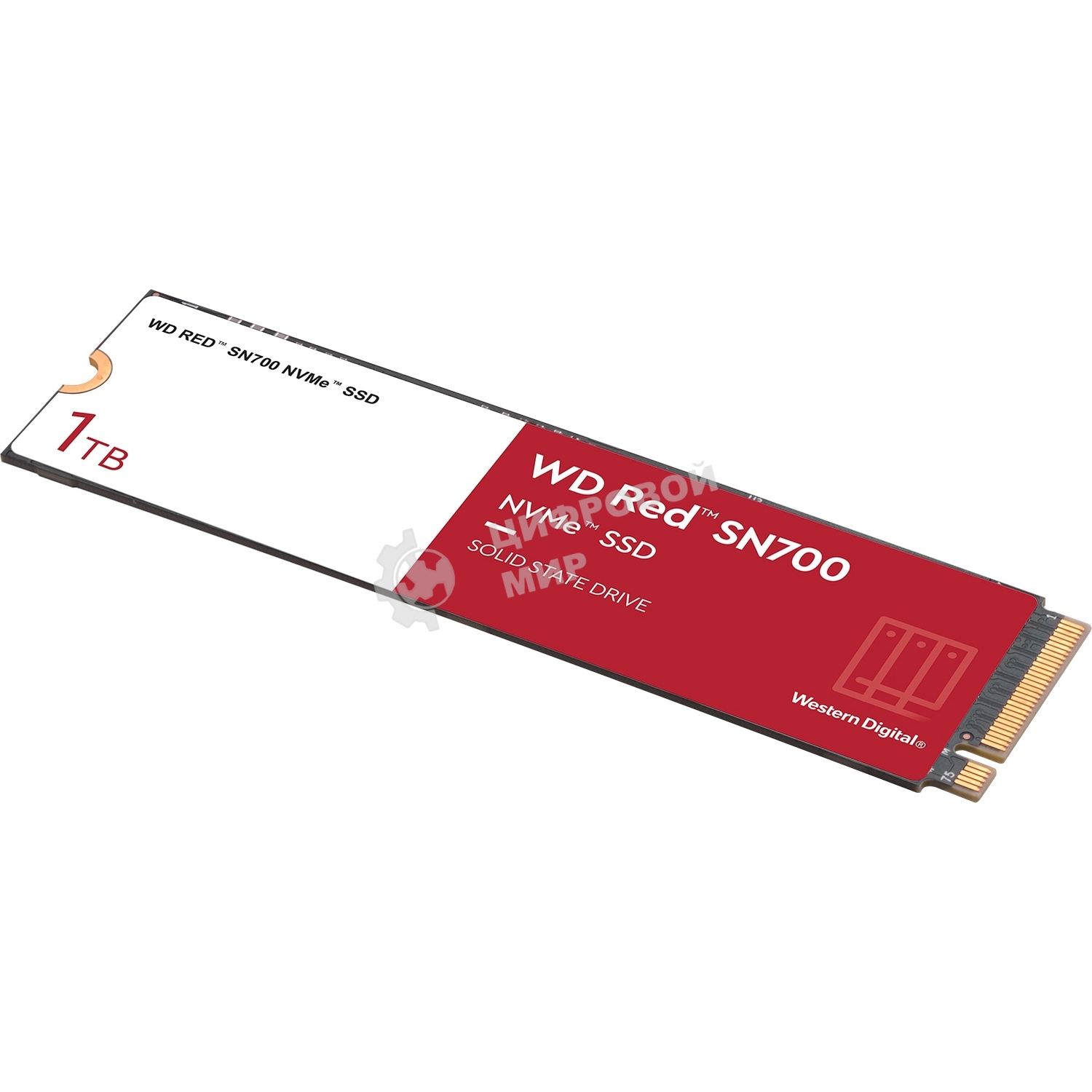Накопитель SSD WD Red SN700, 1Tb, PCIe 3.0 x4, M.2 2280, NVMe, R/W 3430/3000