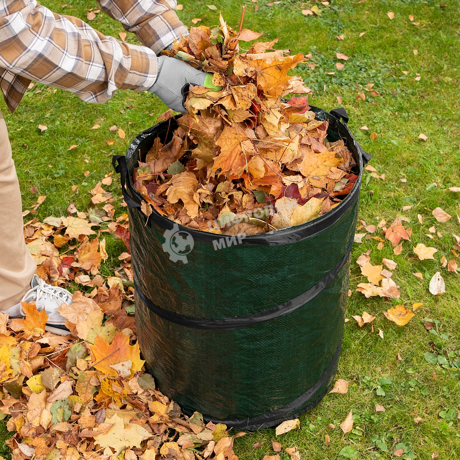 Контейнер садовый с ручками Palisad 95 л, складной