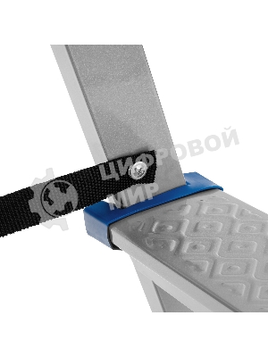 Стремянка двухсторонняя Сибртех 3 ст., сталь профиль, стальные ступени