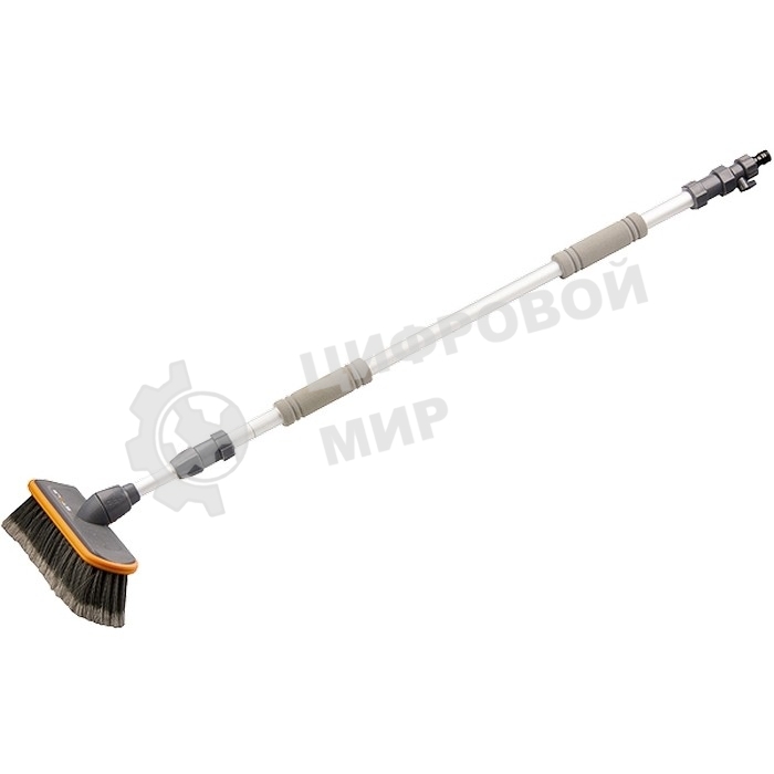 Щетка Stels 55227 щетка с подачей водытелескоп. 2 части ручка телескопическая