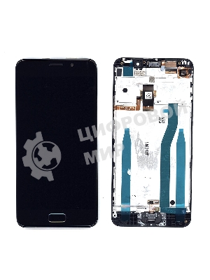 Дисплей для Asus ZenFone 3s Max ZC521TL черный с рамкой