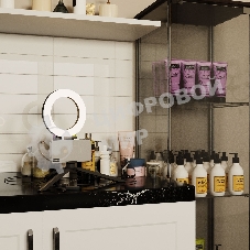 Светильник кольцевой Gauss 10W 600lm 3000-6500K 5V USB IP20 160x23мм черный дим, пульт LED 8