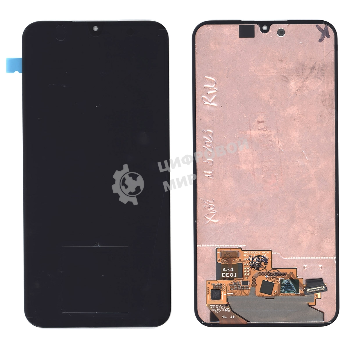 Дисплей для Samsung Galaxy A34 5G SM-A346B в сборе с тачскрином, черный orig lcd