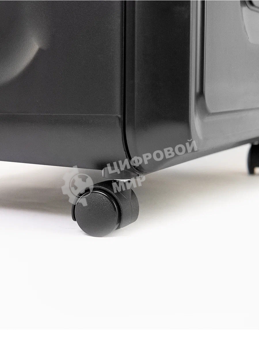 Шредер Heleos УМ32-4 черный/серебристый (секр.P-4) фрагменты 28лист. 32лтр. скрепки скобы пл.карты CD