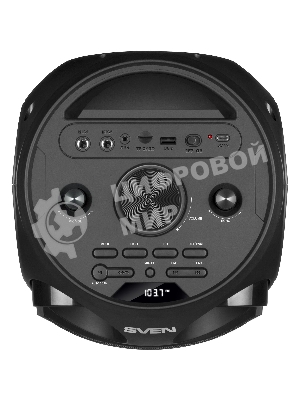 Колонка АС SVEN PS-750, черный (80 Вт, TWS, Bluetooth, FM, USB, microSD, LED-дисплей, 2х4400мА*ч)