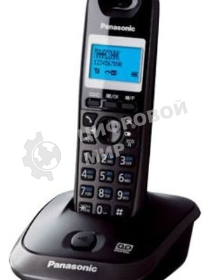 Телефон беспроводной (DECT) Panasonic KX-TG2521RUT (титан) АОН, Caller ID,спикерфон,голосовой АОН,полифония,цифровой автоответчик