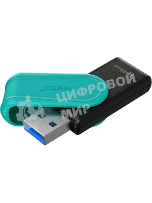 Флешка USB Kingston DataTraveler Exodia S (DTXS/128Gb), 128Gb, USB 3.2 Gen 1, R/W 150/60, бирюзовый/черный