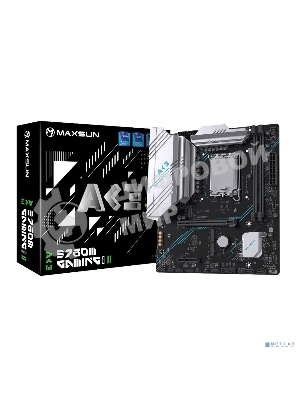 Материнская плата Maxsun MS-B760M GAMING WIFI ACE II, LGA1700, Intel B760, 2xDDR5, 2xSATA, 3xM.2, 1xPCIe 4.0 x16, 1xPCIe 4.0 x4, 2xHDMI, 1xDP, 1x2.5Gb LAN, Wi-Fi 6, Bluetooth 5.2, 1xUSB-C 10Gbps, 2xUSB-A 5Gbps, 2xUSB-A 2.0, 3x3.5 мм, 7.1, mATX