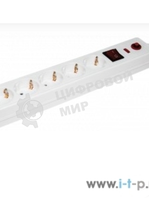 Сетевой фильтр IEK WFP10-16-05-03-N чСФ-05К-выкл. 5 мест 2Р+РЕ/3 метра 3х1 мм2