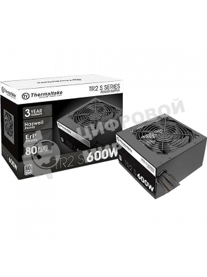 Блок питания Thermaltake TR2 S (PS-TRS-0600NPCWEU-2), 80 PLUS, 120мм, черный