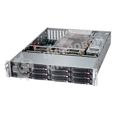 Корпус Supermicro CSE-826BAC4-R920LPB, 2U, 8 x SAS3 & 4 x hybrid NVMe 3.5 bays