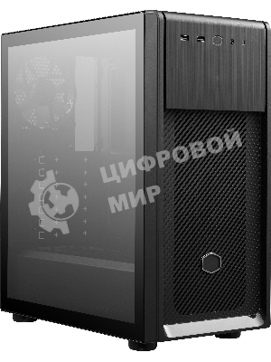 Компьютерный корпус без блока питания Cooler Master Elite 500, 2xUSB3.2, 1x120Fan, w/o PSU, Black, w/o ODD, Window TG left panel, ATX