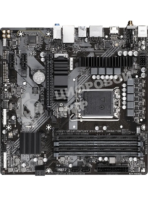 Материнская плата Gigabyte B760M DS3H AX DDR4 (V1.2/V1.3), LGA 1700, Intel B760, 4xDDR4, 4xSATA, 2xM.2, 1xPCI-E 4.0 x16, 2xPCI-E 4.0 x1, 1xHDMI, 2xDP, 1x 2.5Gb LAN, 3xUSB 3.2 Gen 1, 2xUSB 2.0, 3x3.5 мм, 7.1, Micro-ATX