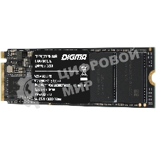Накопитель SSD Digma Mega M2, 2048 Gb, PCIe 3.0 x4, M.2 2280, NVMe, R/W 3300/3000