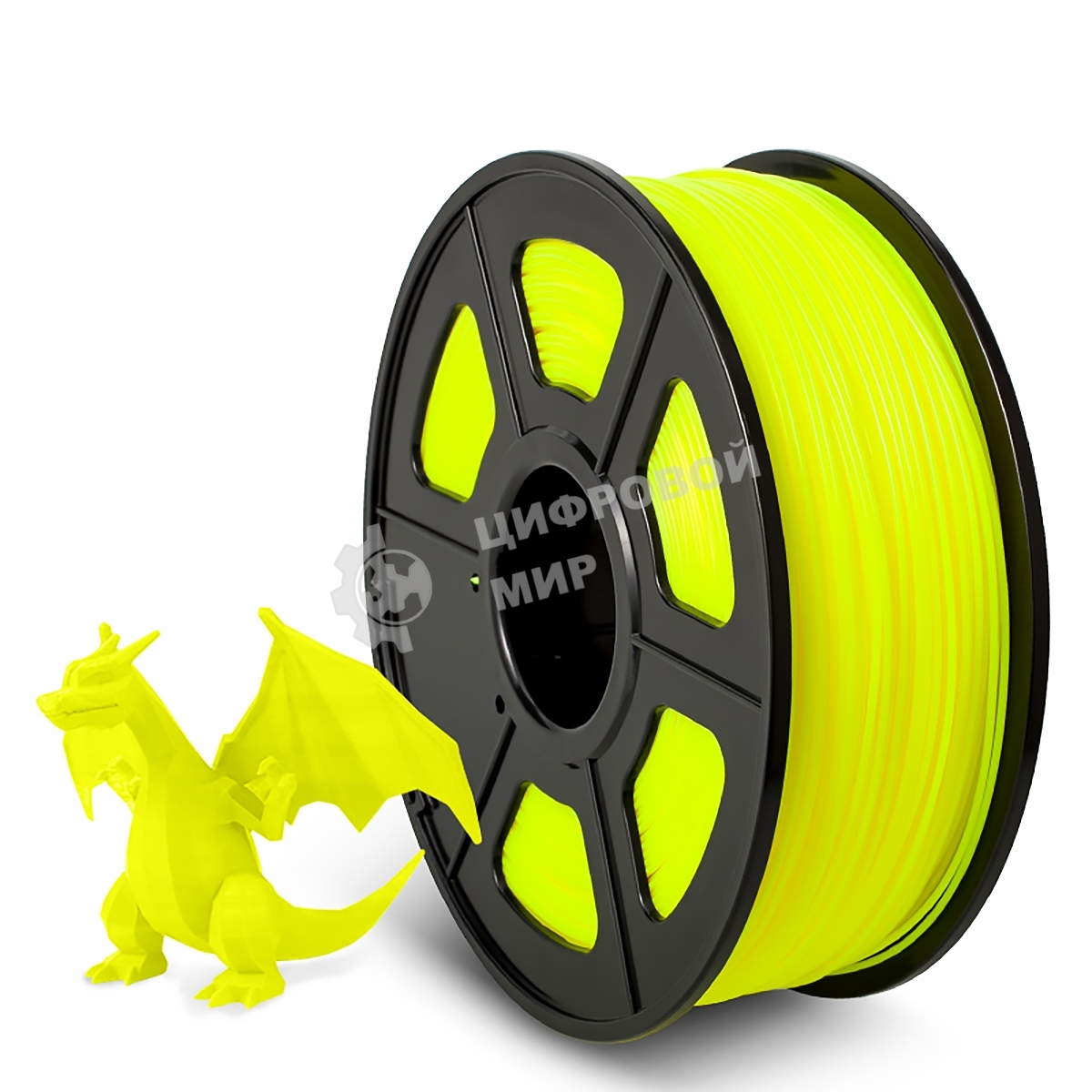 Филамент NVPrint ABS Yellow для 3D печати диаметр 1.75мм длина 330 метров масса 1 кг