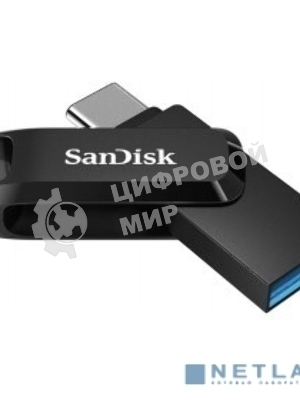 Флешка USB Sandisk 128Gb Ultra Dual Go SDDDC3-128G-G46 USB3.1 черный