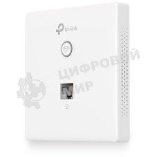 Точка доступа TP-Link Omada AC1200 wireless MU-MIMO Gigabit wall-plate Access Point, 1 Gigabit downlink port, 1 gigabit uplink port, 802.3af/at PoE in, wall plate mounting, support standalone mode and controlled by Omada SDN controller (Software/hardware/